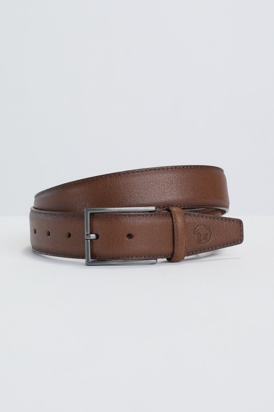 Homme Benson & Cherry Ceinture Homme | Ceinture En Cuir Texture Cinetic Camel