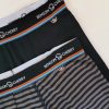 Homme Benson & Cherry Sous-Vetement | Ensemble De Boxers Uni Et Raye Wilgrim Noir Et Raye Gris