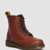 Enfants Dr. Martens Maihars Impermeables | Peignes En Cuir Junior 1460 Serena Marron Clair — Republic Impermeable