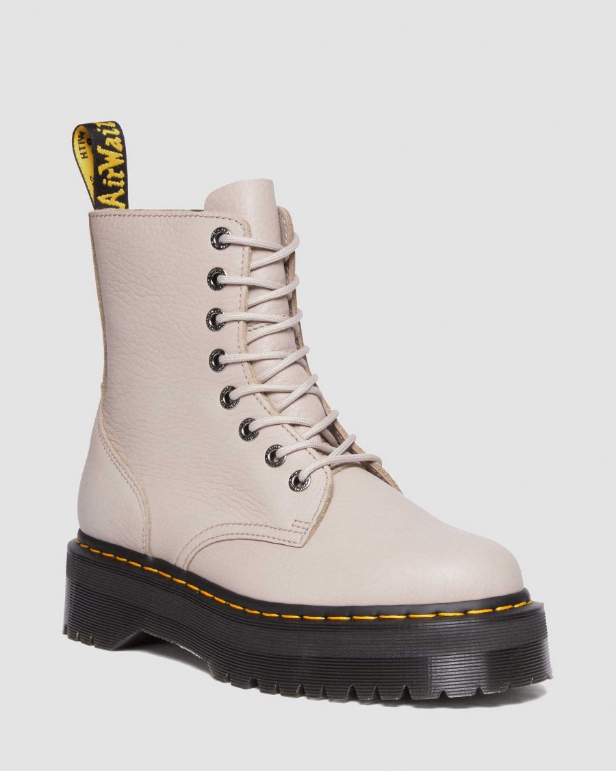 Dames Dr. Martens Tenias | Plateformes Jadon Iii Pise Taupe Vintage — Pise