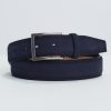 Homme Benson & Cherry Ceinture Homme | Ceinture En Cuir Effet Daim Cyril Marine