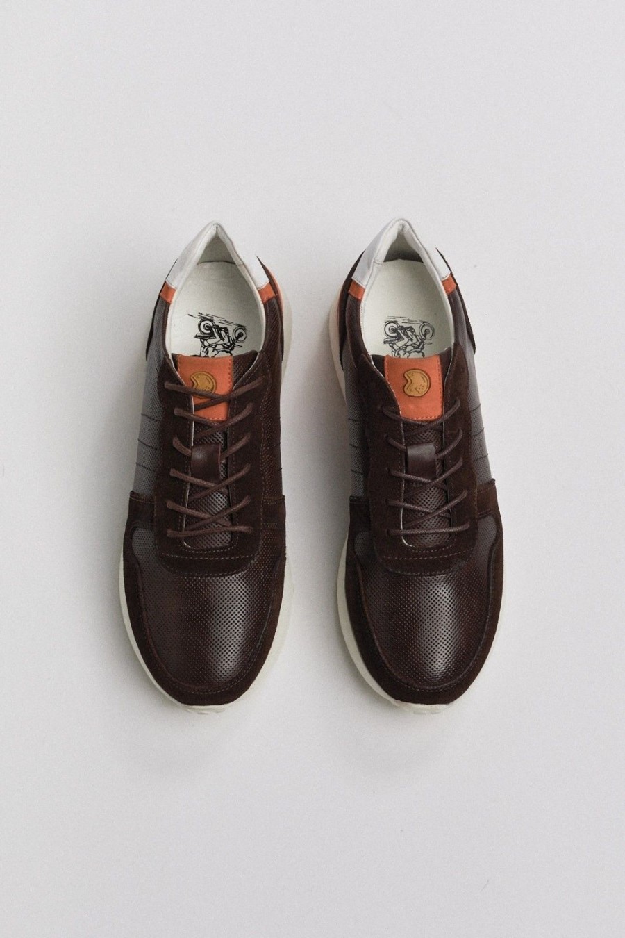 Homme Benson & Cherry | Basket En Cuir Dios Choco