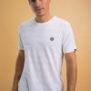 Homme Benson & Cherry T-Shirts Pour Homme | Tshirt Avec Bandes Textures Ton Sur Ton Tymain Blanc