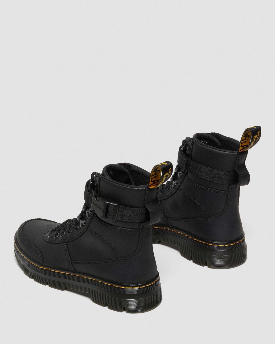 Messieurs Dr. Martens Chaussures Utilitaires | Bottes Utilitaires En Cuir Combs Tech Ii Wyoming Noir — Wyoming