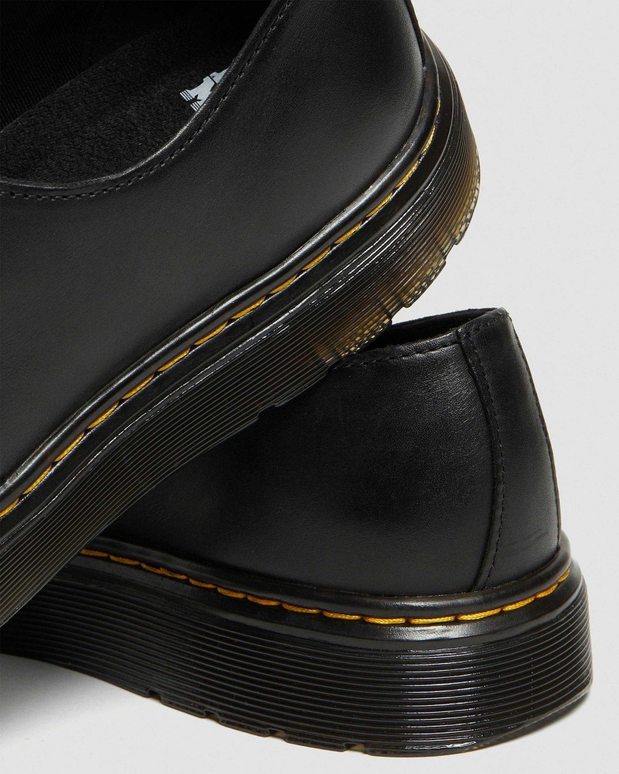 Messieurs Dr. Martens Chaussures Decontractees | Chaussures En Cuir Thurston Lo Noir — Lusso