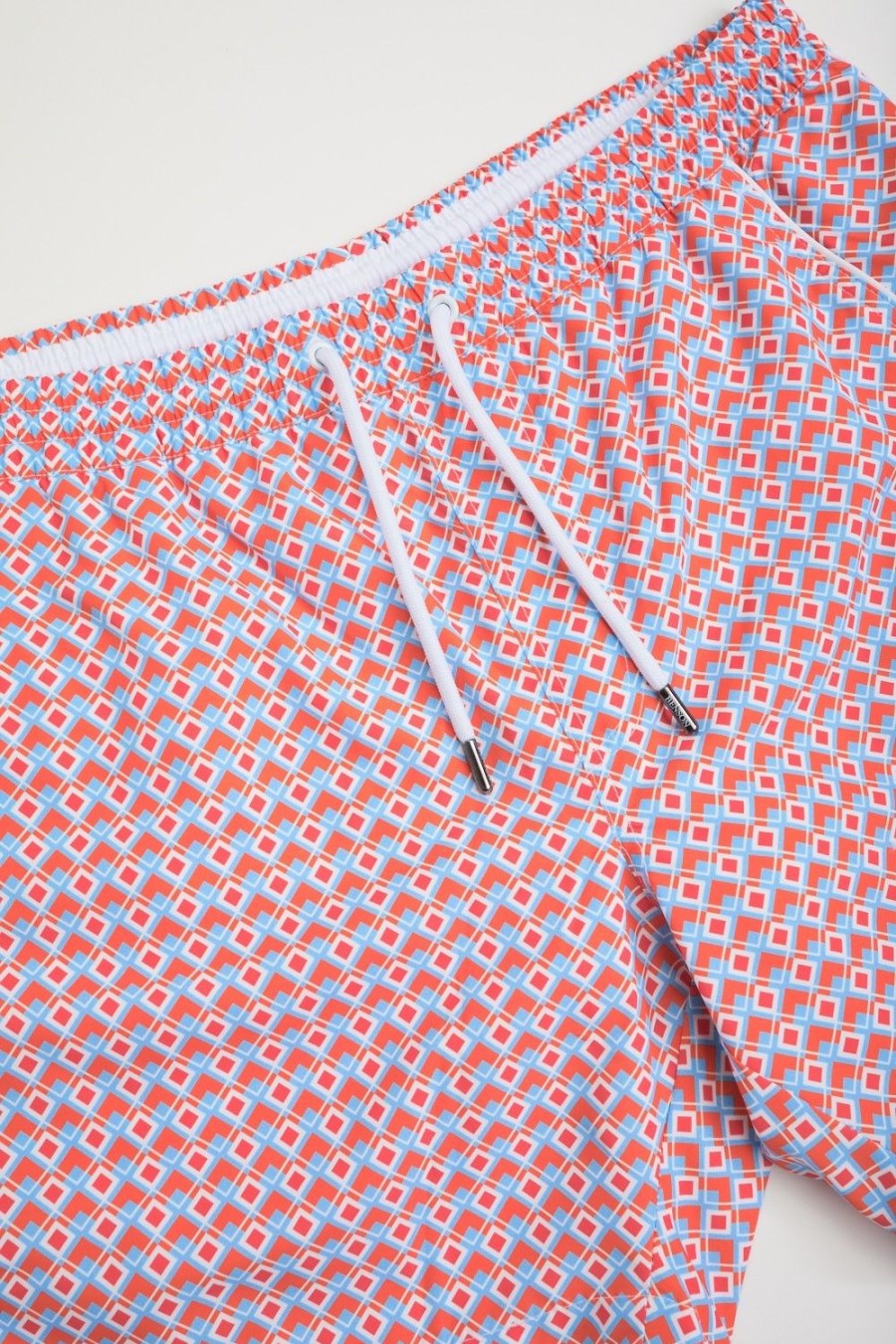 Homme Benson & Cherry Les Bas | Short De Bain A Motif Pacha Orange