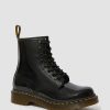 Dames Dr. Martens Tenias | Bottines A Lacets En Cuir Verni 1460 Noir — Lampe Brevetee