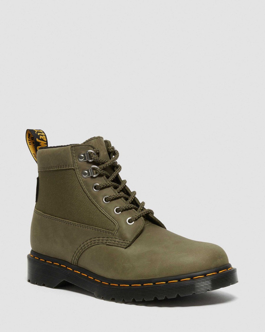 Messieurs Dr. Martens Tenias | Bottines 101 Streeter Olive — Streeter+Extra Resistant 50/50