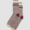 Accessoires Dr. Martens Toutes Les Chaussettes | Chaussettes Chinees En Melange De Coton Biologique Oxblood — Melange De Coton