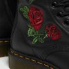 Dames Dr. Martens Tenias | Bottines A Lacets En Cuir 1914 Vonda Floral Rose Noir — Softy T