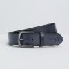 Homme Benson & Cherry Ceinture Homme | Ceinture En Cuir Effet Fripe Climber Marine