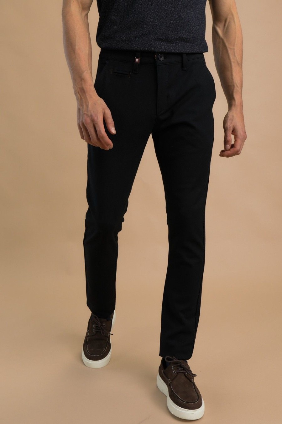 Homme Benson & Cherry Les Bas | Pantalon Chino Slim Jaguar Marine