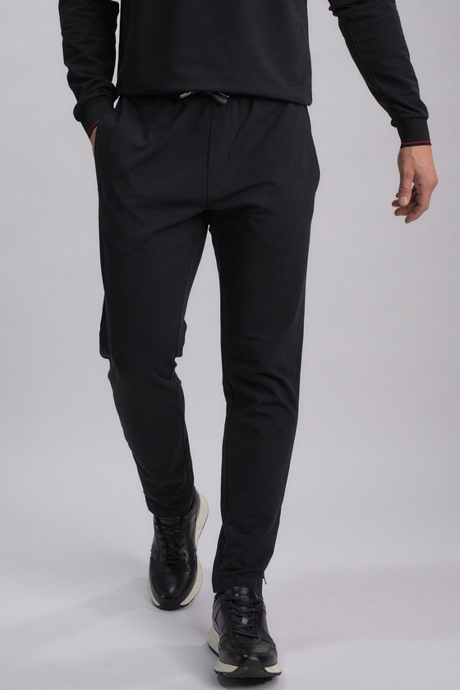 Homme Benson & Cherry Les Bas | Pantalon De Jogging En Molleton Stretch Jeyden Noir