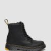 Enfants Dr. Martens Maihars Pour Enfants | Daim Junior 1460 Wintergrip Lace Up Maihars Noir — Yellowstone Wp