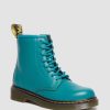 Enfants Dr. Martens Maihars Pour Enfants | Bottines En Cuir 1460 Pour Enfants Vert Sarcelle — Romario