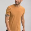 Homme Benson & Cherry T-Shirts Pour Homme | T-Shirt En Coton Stretch Twist Miel