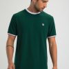 Homme Benson & Cherry T-Shirts Pour Homme | T Shirt Manches Courtes Jacquard Tibran Vert