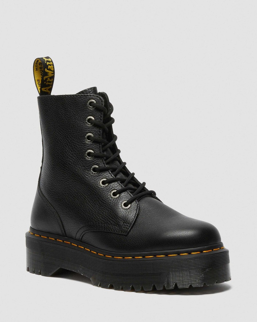 Dames Dr. Martens Tenias | Plateformes Jadon Iii Pise Noir — Pise