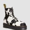 Messieurs Dr. Martens Plateformes | Plateforme D'Impression De Vache A Poils De Jadon Maiharis Impression De Vache — Cheveux Sur