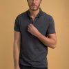 Homme Benson & Cherry Polos Pour Homme | Polo Stretch Manches Courtes Ghost Gris