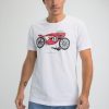 Homme Benson & Cherry T-Shirts Pour Homme | T-Shirt Jersey Zundapp Racer 50 Cc Tamia Blanc