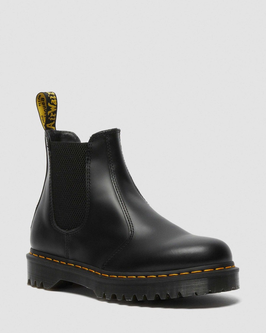 Messieurs Dr. Martens Fourmis D'Hiver | Bottines Chelsea En Cuir Lisse 2976 Bex Noir — Lisse