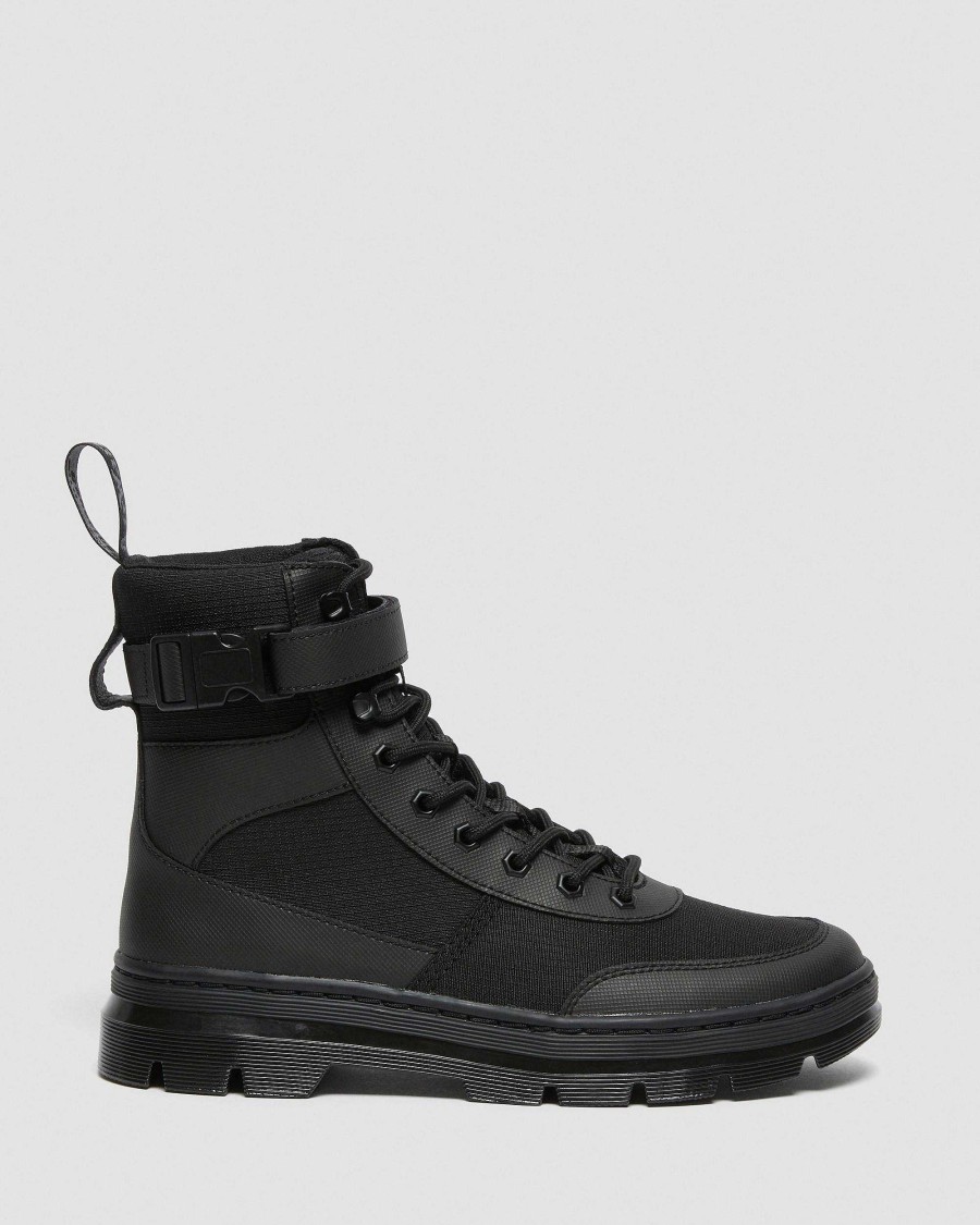 Messieurs Dr. Martens Chaussures Utilitaires | Chapeaux Utilitaires Combs Tech Poly Noir — Element-Poly Rip Stop