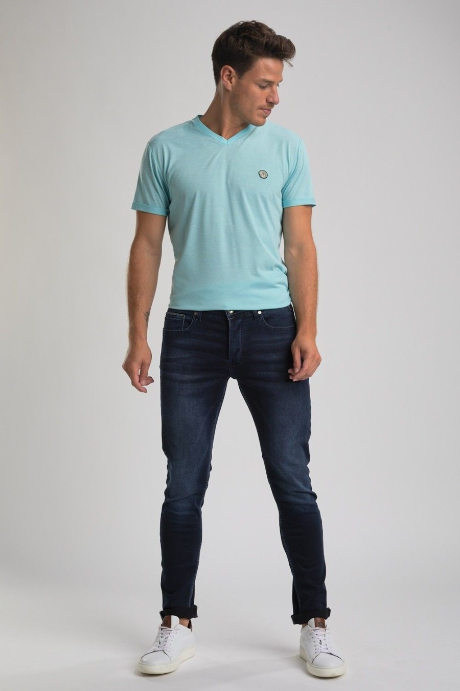 Homme Benson & Cherry Les Bas | Jean Slim Jeflect Blue Black