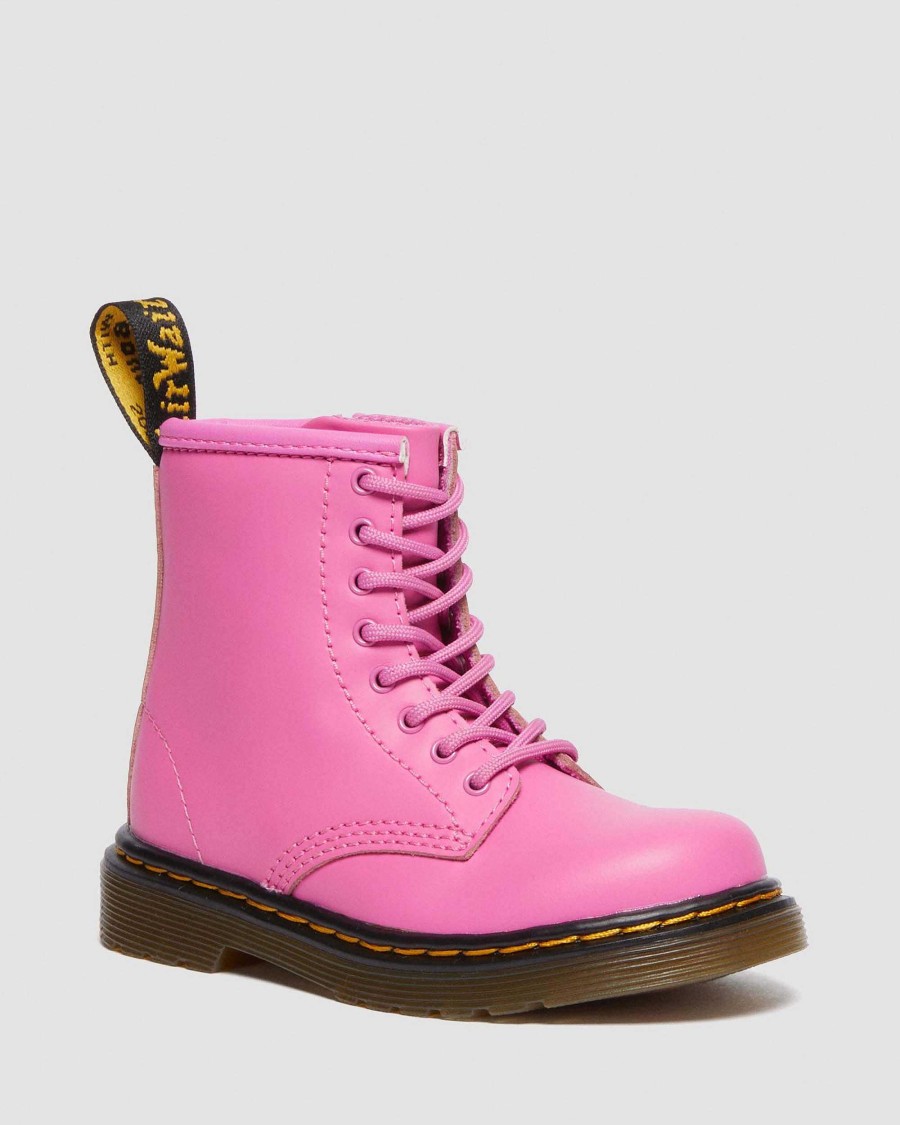 Enfants Dr. Martens Maihars Pour Enfants | Enfant 1460 Thrift Rose Romario Rose D'Occasion — Romario