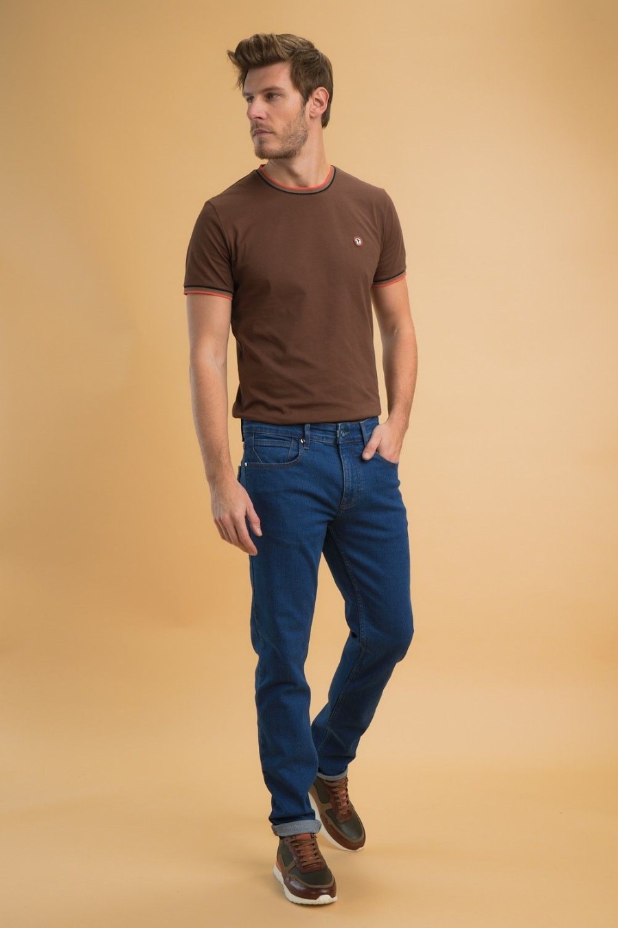 Homme Benson & Cherry Les Bas | Jeans Denim Stretch Jelvis Bleu