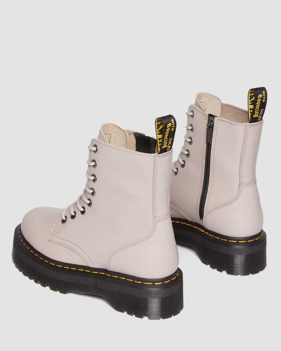 Dames Dr. Martens Tenias | Plateformes Jadon Iii Pise Taupe Vintage — Pise