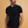 Homme Benson & Cherry Polos Pour Homme | Polo Aux Bordures Colorees Grimms Marine