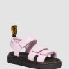 Enfants Dr. Martens Des Sandales | Sandales Klaire Athena A Bride En Cuir Et Velcro Junior Rose Pale — Athena