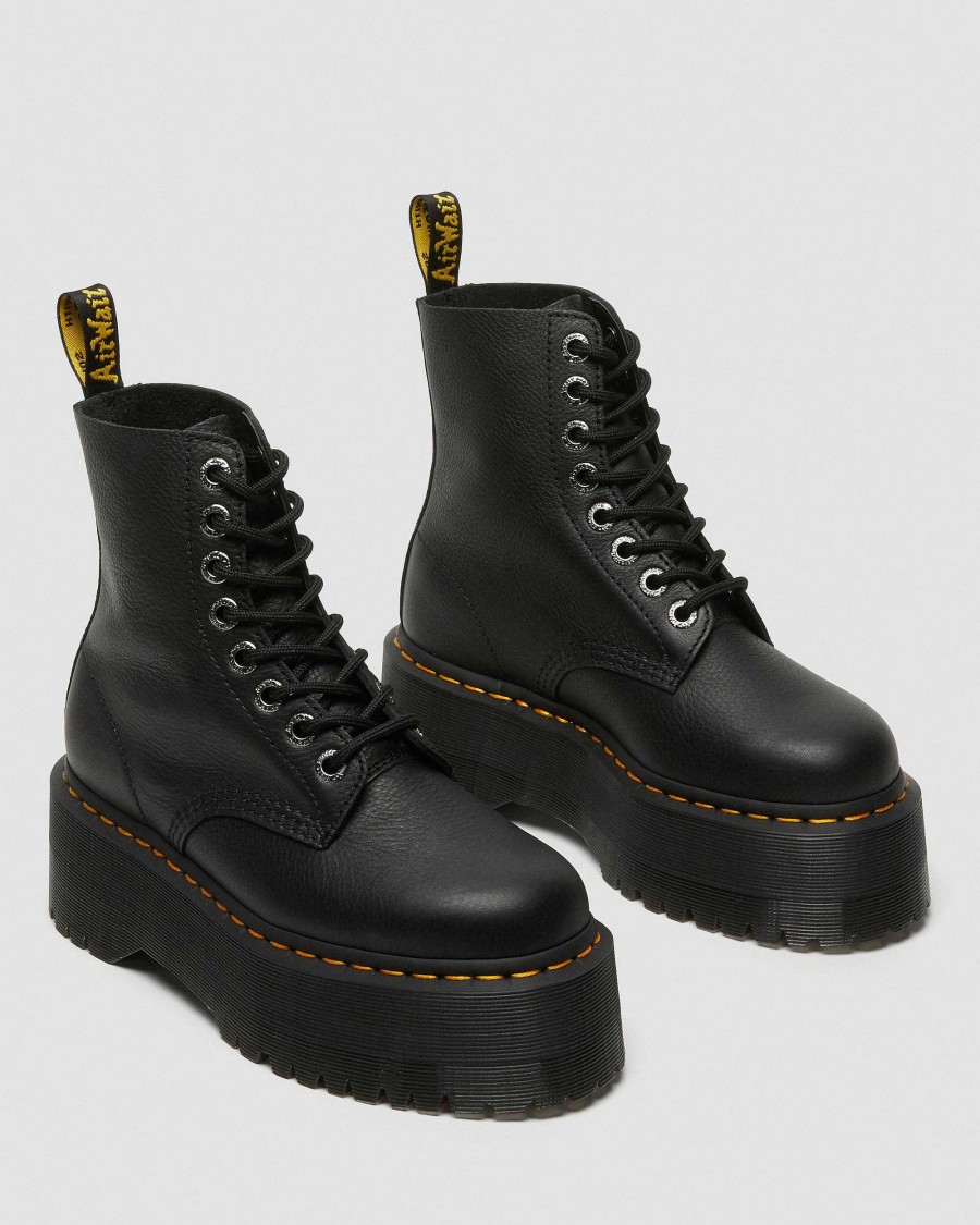 Dames Dr. Martens Tenias | 1460 Pascal Max Cuir - Bottines A Plateforme Noir — Pise