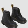 Enfants Dr. Martens Maihars Pour Enfants | Bottes A Lacets En Daim 1460 Wintergrip Pour Tout-Petit Noir — Yellowstone Wp