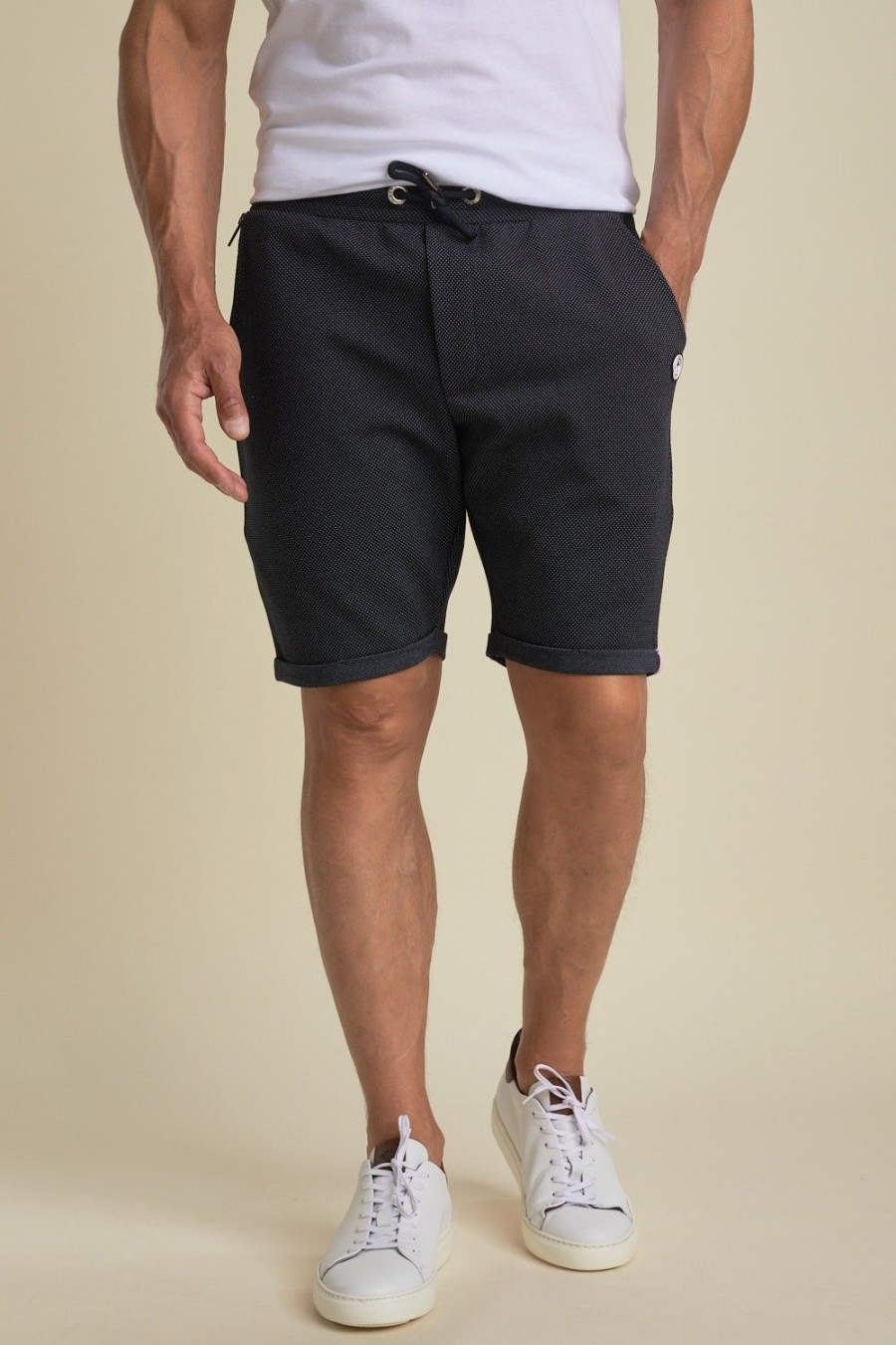 Homme Benson & Cherry Les Bas | Short Sport En Maille Boost Marine