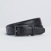 Homme Benson & Cherry Ceinture Homme | Ceinture En Cuir Texture Cinetic Noir