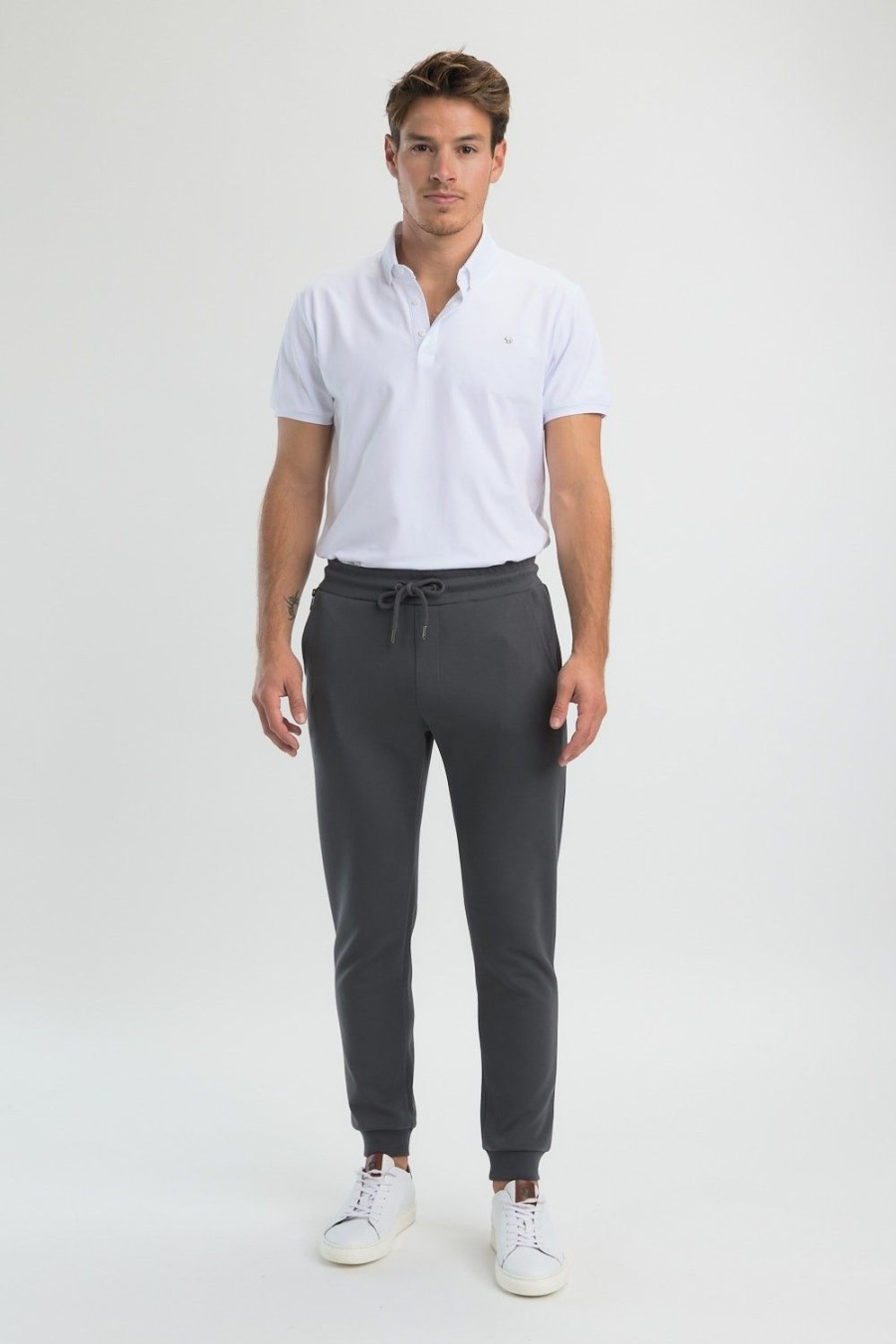 Homme Benson & Cherry Les Bas | Pantalon Jogging Jasper Gris