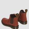 Enfants Dr. Martens Maihars Impermeables | Junior 2976 Leonore Cuir Maiharis Marron Clair — Republic Impermeable