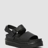 Dames Dr. Martens Sandales A Plateforme | Tongs Voss Hydro En Cuir Noir — Hydro