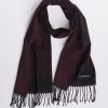 Homme Benson & Cherry Echarpes Et Bonnets Homme | Echarpe A Motifs Et Noir Kering Bordeaux