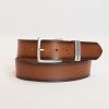 Homme Benson & Cherry Ceinture Homme | Ceinture Homme En Cuir Patine Calor Camel