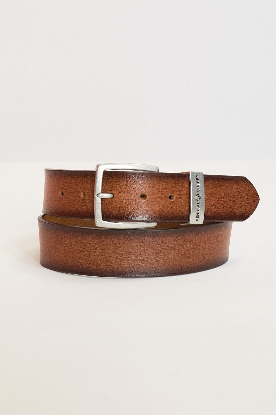 Homme Benson & Cherry Ceinture Homme | Ceinture Homme En Cuir Patine Calor Camel