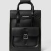 Dames Dr. Martens Sacs A Dos | Sac A Dos Lisse Kiev En Cuir Noir — Kiev Et Lisse