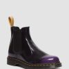 Messieurs Dr. Martens Maiharis Vegetaliens | Bottines Chelsea Veganes 2976 Brillantes Noir/Violet Riche — Oxford Rub Off