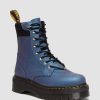 Messieurs Dr. Martens Fourmis D'Hiver | Plateforme En Cuir Jadon Ii Hardware Maiharits Bleu Profond Tirez Le Levier Vers Le Haut