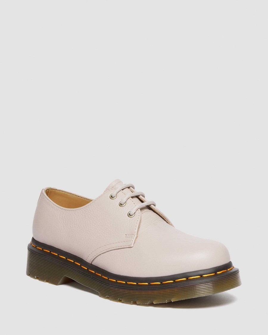 Dames Dr. Martens 1461-Chaussures | 1461 Chaussures En Cuir Virginie Taupe Vintage — Virginie