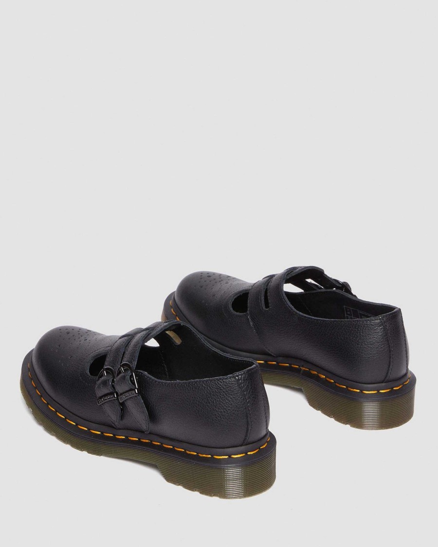 Dames Dr. Martens Chaussures Noires | 8065 Chaussures Mary Jane En Cuir Virginia Noir — Virginie