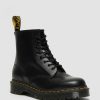 Messieurs Dr. Martens Plateformes | Bottes A Plateforme En Cuir Lisse 1460 Bex Noir — Lisse