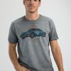 Homme Benson & Cherry T-Shirts Pour Homme | T-Shirt Manches Courtes Renault Alpine Rallye Telescolo Anthra